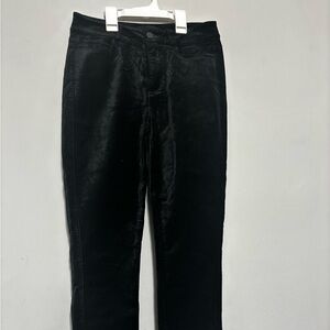 PAIGE Women's Black Skinny Velvet Pants